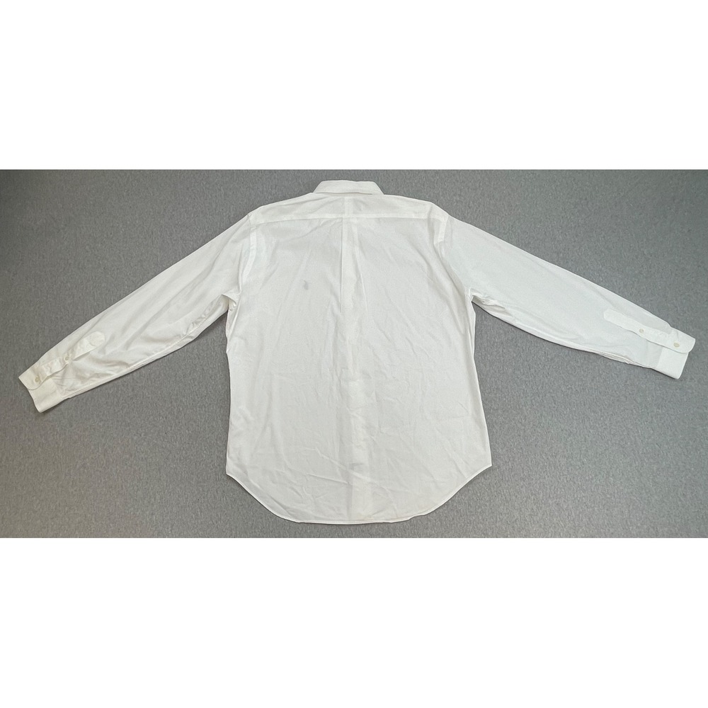 Ralph Lauren Shirt Mens Large White 100% Cotton Classic Fit Button Down Pony - Picture 3 of 8